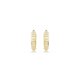 thumbnail image 2 of Pendiente de aro Swarovski tono dorado 1,3 × 0,3 cm, 2 of 6