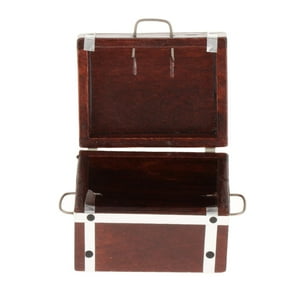 Genérico - 1/12 Muñeca Madera Organizador De Joyas Clásico Para Muñeca Bjd Diy Escena Niños Juguete 4,3 Cm X 3,3 Cm X 3,4 Cm
