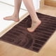 thumbnail image 2 of REGALWOVEN Alfombra de Baño con Patrón Geométrico, Alfombra de Piso de Baño Suave y Absorbente, Alfombra de Baño Antideslizante Marrón 20" x 32", 2 of 7