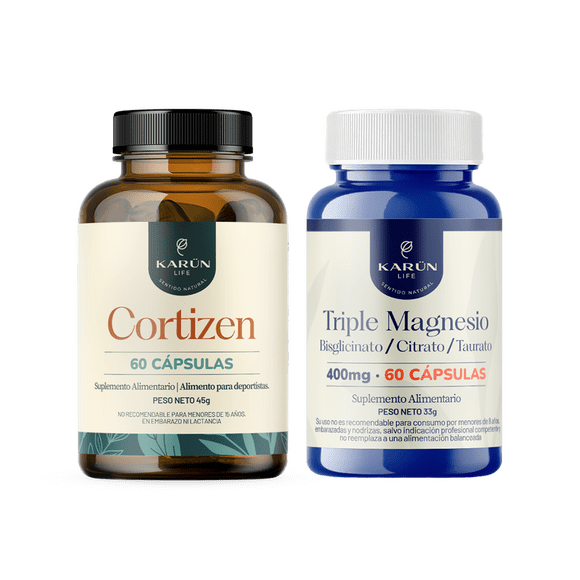 Pack Relax: Cortizen + Triple Magnesio 120 Cap Karun Life