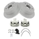 thumbnail image 1 of Kit de discos y pastillas de freno traseros TRQ semimetálicos para Toyota 2006-08, 1 of 8
