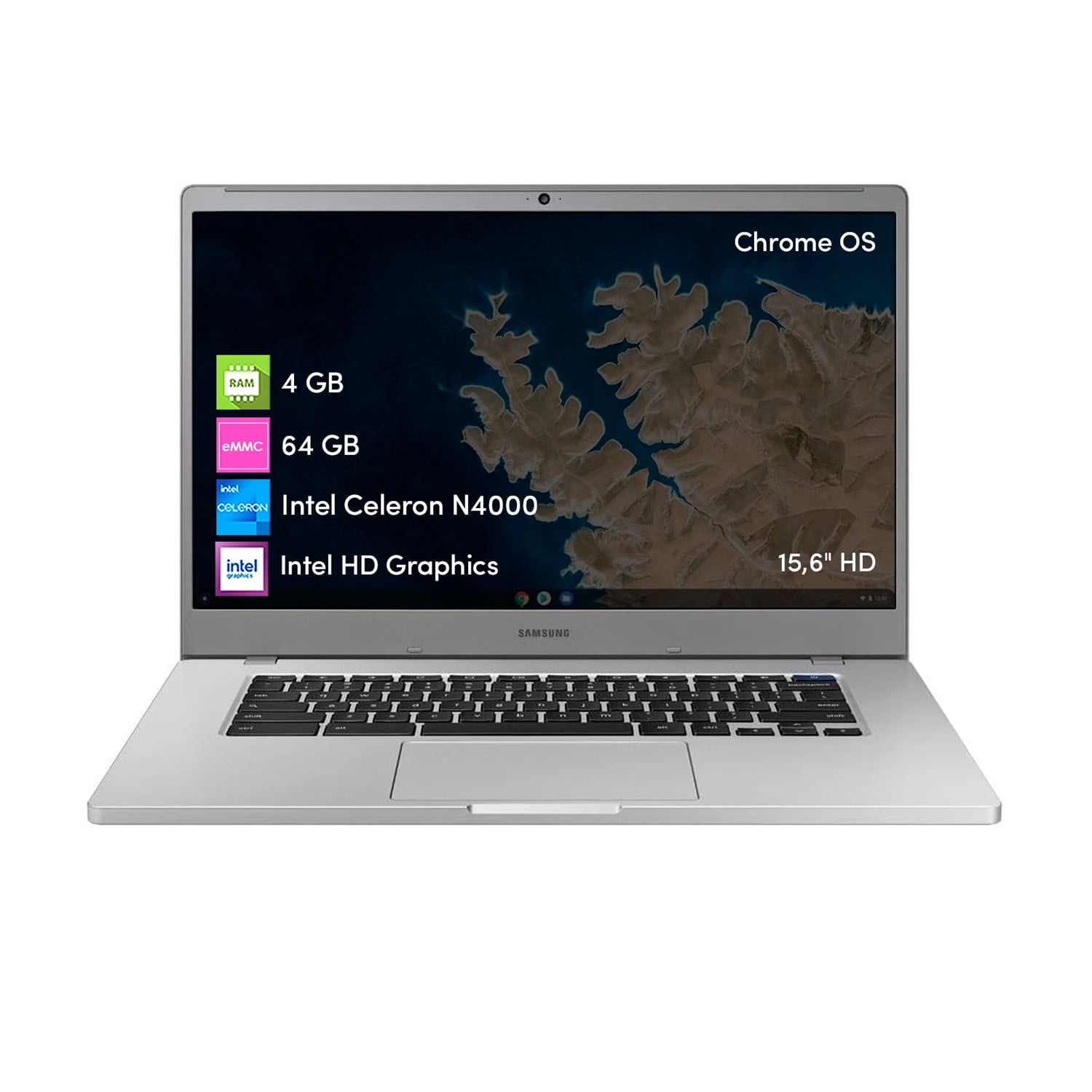 Notebook Chromebook Samsung Celeron 4gb 64gb 15.6' Chrome Os