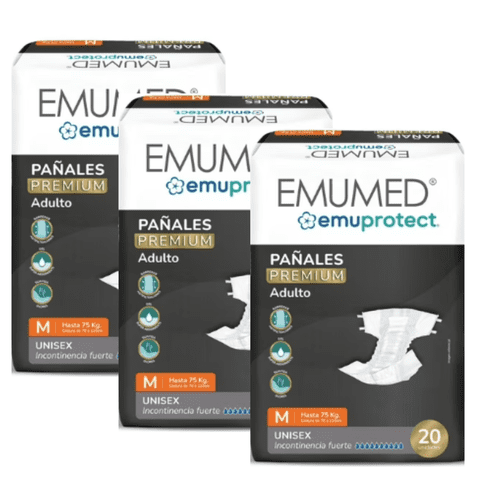 Pañales Emumed Premium 3 Paquete Talla M