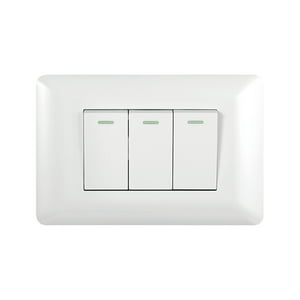 Genérico - Interruptor Triple 9/12 10A 250V Blanco