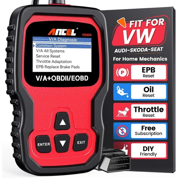 Scanner OBD2 ANCEL VD500 para VW, Audi, Skoda y SEAT