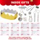 thumbnail image 4 of Joyin para fiesta de Navidad, paquete de 12 unidades, antideslizantes, rojo y blanco, 4 of 9