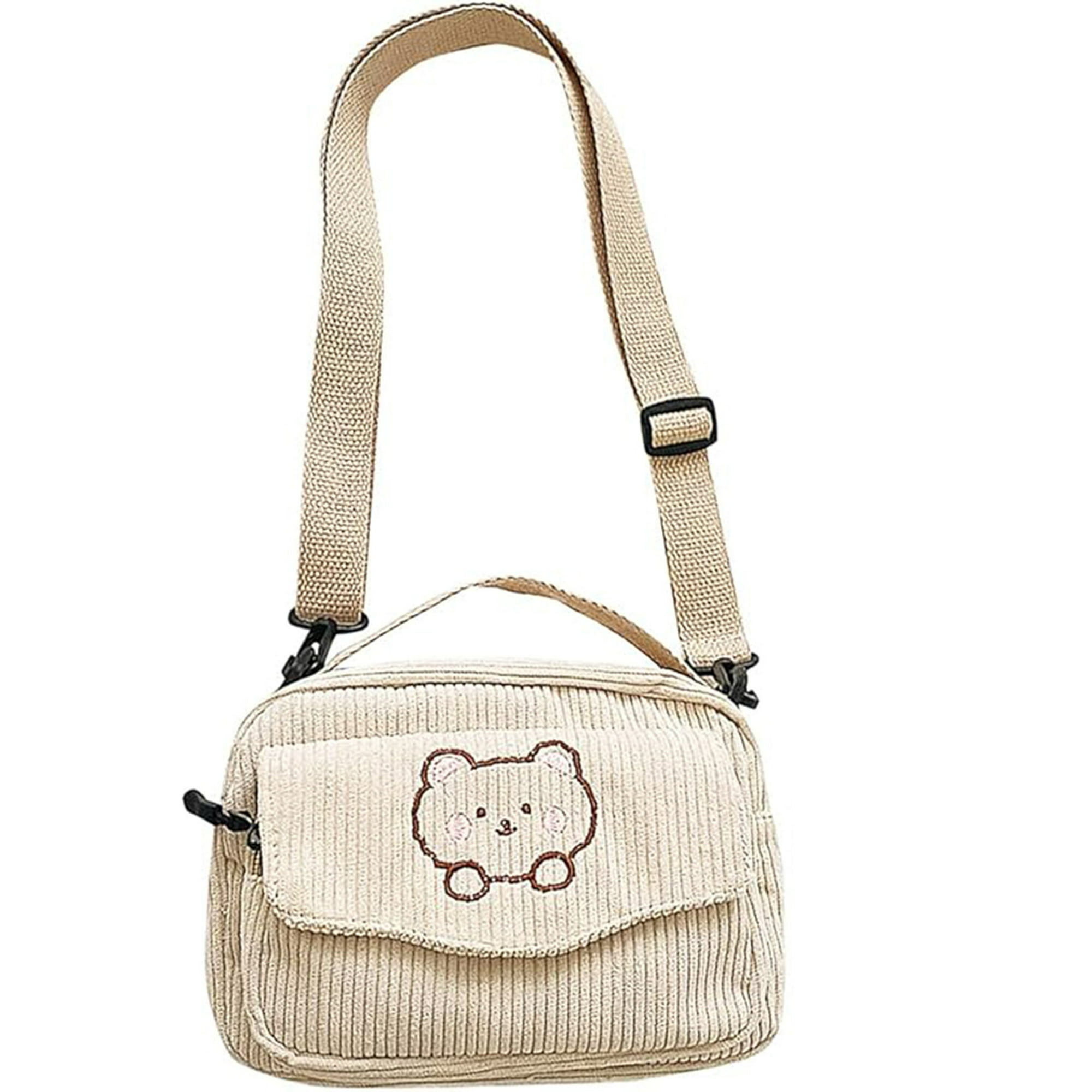 Veat00l - Lindo Bolso De Pana De Oso, Correas Ajustables, Materiales De Alta Calidad, Adecuado Para Muchas Ocasiones, Artículos De Moda