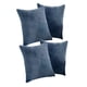thumbnail image 1 of Pack De 4 Fundas De Cojin Felpa Azul, 1 of 3