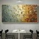thumbnail image 2 of 1pc Nordic Abstract Leaves Flowers Oil Painting, On Canvas Wall Art Posters Prints Wall Pictures For Living Room Home Canvas Painting, No Frame, 2 of 2