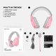 thumbnail image 4 of Audífono Gamer inalámbrico Fantech Tamago II WHG01, Multiplataforma, Color Rosado, 4 of 6