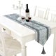 thumbnail image 1 of Caminero de Mesa Jiino 33 × 250 cm Gris con Lentejuelas y Terciopelo, 1 of 6