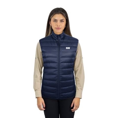Hardwork - Parka Pluma Hw Pullay Pro Mujer Sin Manga Blue