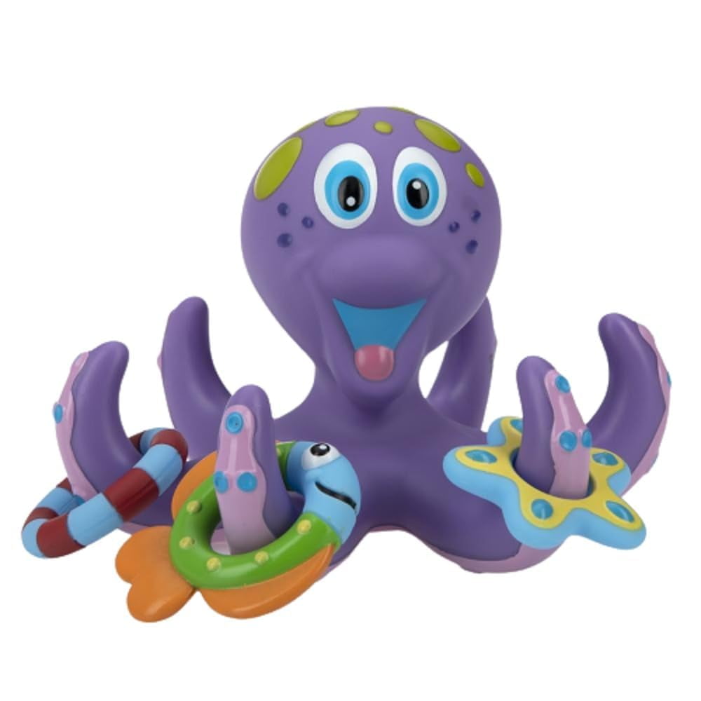 Juguete De Pulpo Flotante Nuby Para Baño De Bebés Mayores De 18 Meses, Color Morado
