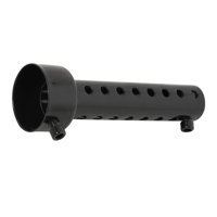 Magideal - Silenciador Para Motocicleta, Eliminación De Ruido, Deflector, Silenciador Final Db Para Motos, Scooters, Sistemas De 35 Mm De Largo Negro