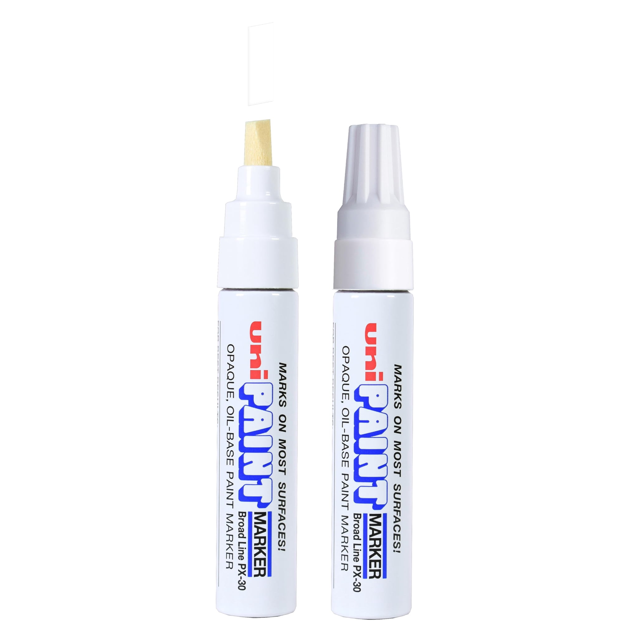 Marcadores De Pintura Uni-ball Uni Paint Px-30 Broad Line White, 2 Unidades