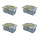 thumbnail image 1 of Pack 4 Cajas Organizadoras 6 Litros Wenco 15x22x33 Cm Transparente 6l Wenbox, 1 of 7