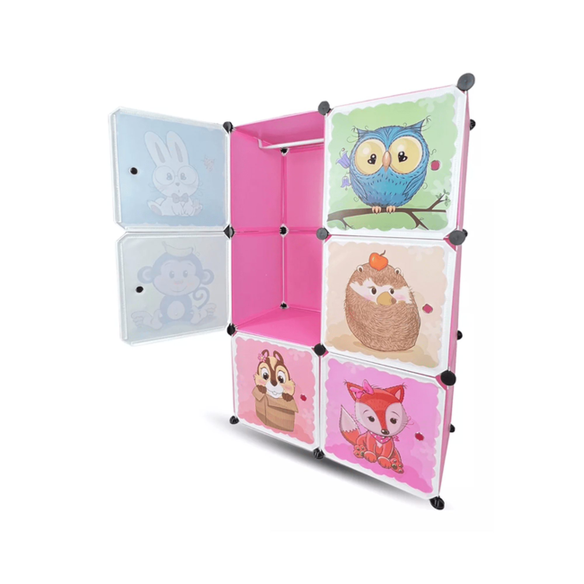 Genérico - Closet Organizador Para Niños, Color Rosado
