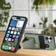 thumbnail image 3 of Funda Resistente para iPhone 16 con Tarjetero y Soporte, Diseño Magnético Verde, 3 of 5