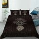 thumbnail image 1 of Norse Vi Axe Rune Vegvisir Compass Quilt Duvet Cover Set Comforter Cover3-Piece Bedding Set, 1 of 5