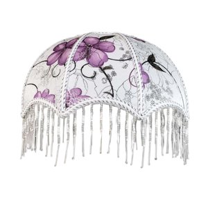 Ioensy - Cubierta De Pantalla De Lámpara De Mesa De Cúpula De Repuesto Con Borla Para Lámparas De Noche Estilo Elegante C