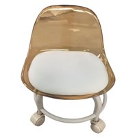 Bothyi - Taburete Bajo Con Ruedas Y Taburete Giratorio Con Respaldo Para Limpieza De Flexiones De Salón