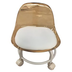 Bothyi - Taburete Bajo Con Ruedas Y Taburete Giratorio Con Respaldo Para Limpieza De Flexiones De Salón