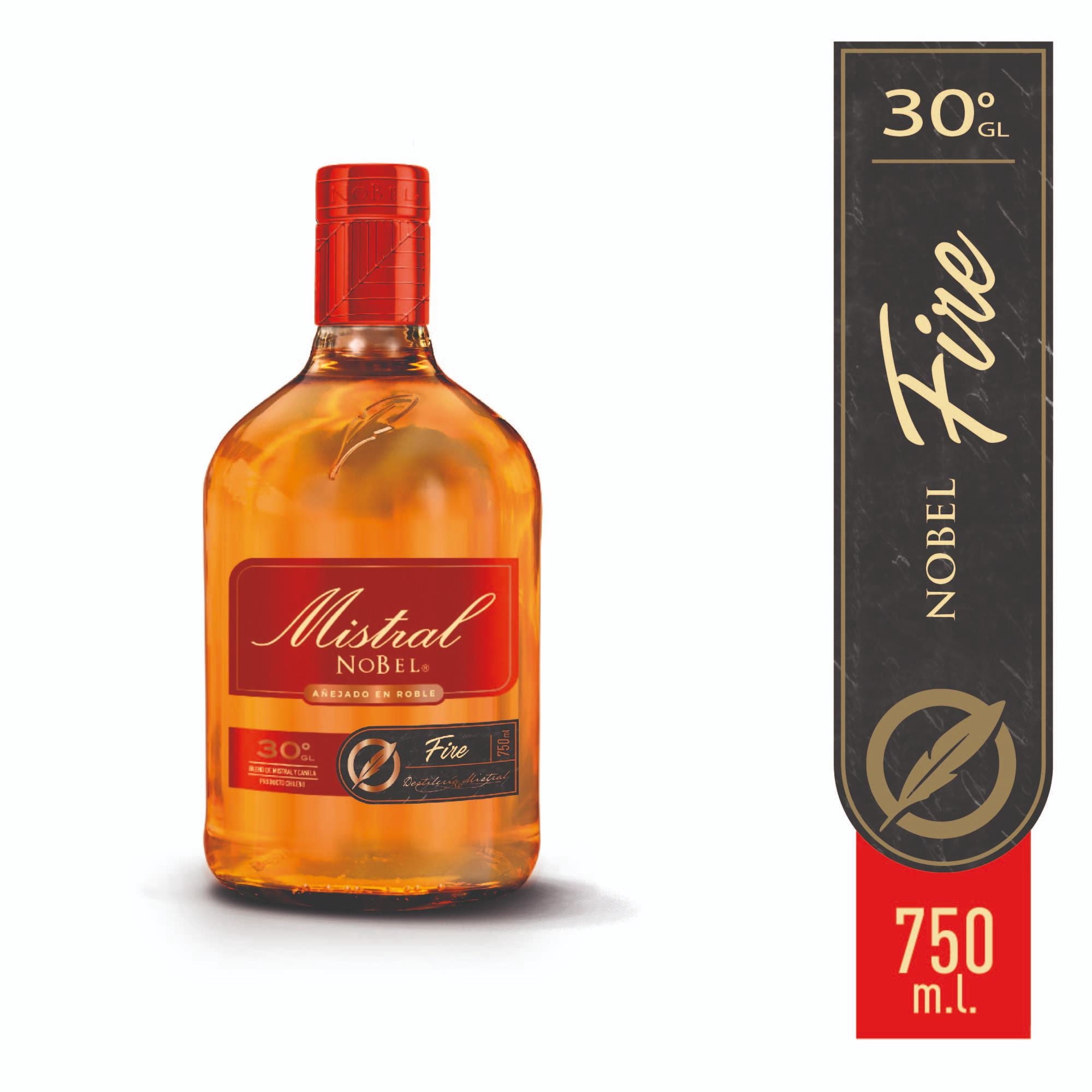 Pisco Nobel Fire 30° Botella 750 cc Mistral
