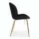 thumbnail image 2 of Silla Berta Velvet Base Dorada, 2 of 2