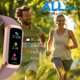 thumbnail image 2 of Reloj inteligente KYUHJU Fitness Tracker con monitor de presión arterial IP67, 2 of 8