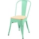 thumbnail image 3 of SET 4 SILLAS METALICA TOLIX PRESTON VERDE CON ASIENTO MDF, 3 of 3