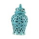 thumbnail image 2 of Florero Bodas Escritorio Estilo Oriental Mesa Arreglo Floral Templo Jar Azul, 2 of 5