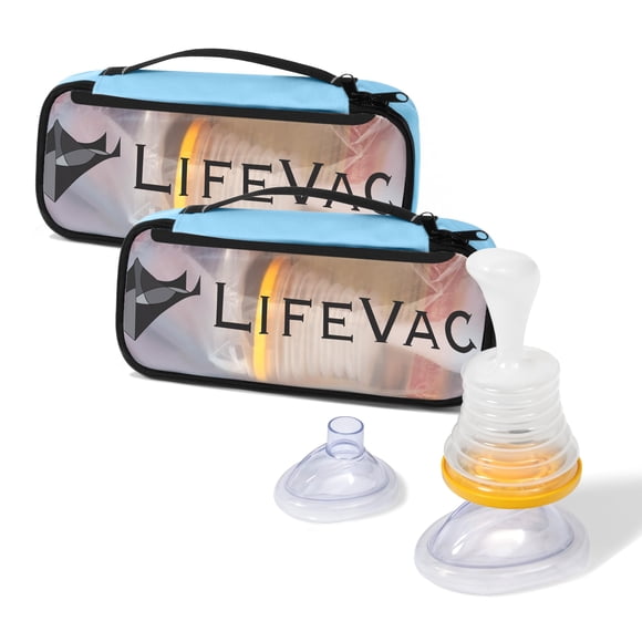 Kit de viaje LifeVac Blue de Choking Rescue Device, paquete de 2