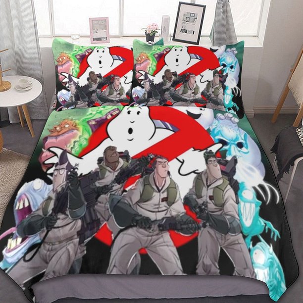 Ghostbusters Animated 3 Pieces Bedding Sets Comfortable Soft Comforter Sets Decoration Bedroom Gifts