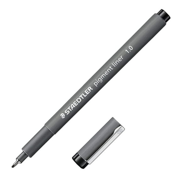 Marker Staedtler Pigment Liner 308, negro, 1,0 mm