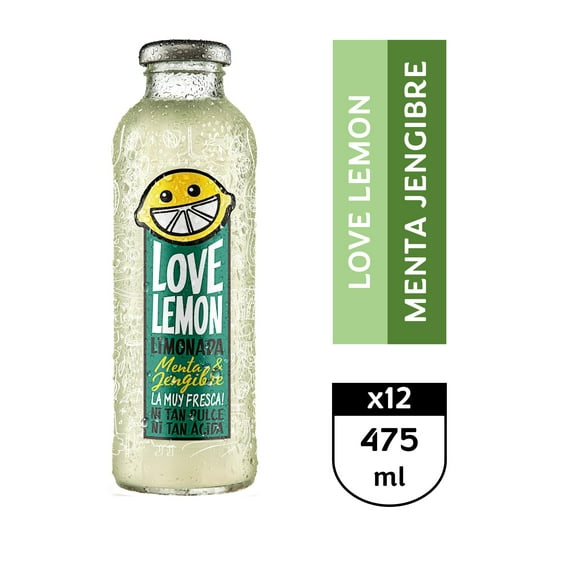 Love Lemon Menta Jengibre 12 x 475 ml