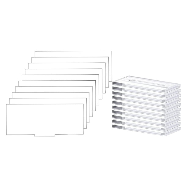 10x tarjetas acrílicas para colocar, tarjetas de nombre DIY con soporte, números de mesa, tarjetas de asiento para boda, centro de mesa, recepción,