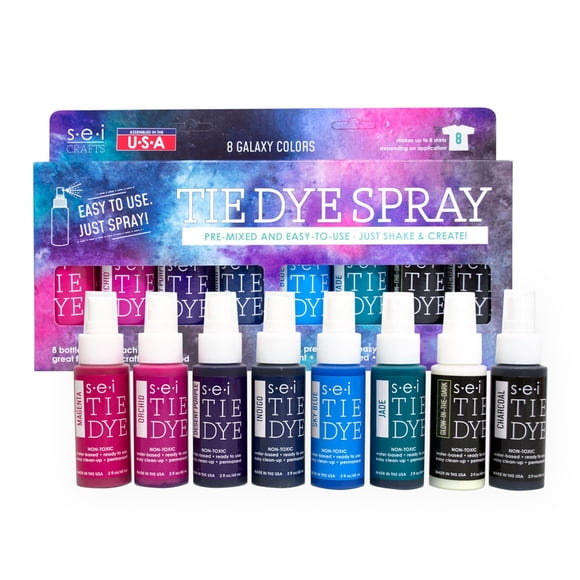 Kit de Tie Dye S·E·I de 8 colores en spray a base de agua