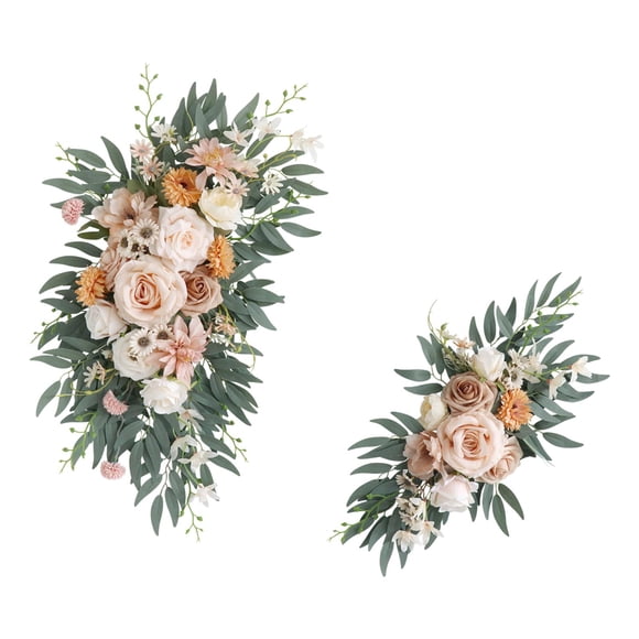 2 Uds., Arco De Boda, Botín De Flores, Botín Floral Artificial Para Cenador, Cortinas De Ventana, Estilo B