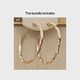 thumbnail image 1 of 18K Gold Plated Earrings: Make a Statement with Simple, Big Circle Hoops, 1 of 5