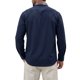 thumbnail image 3 of INSPIRE CHIC Camisas de Vestir para Hombre de Manga Larga con Cuello de Cuadros y Botones Abajo 2XL Azul Marino, 3 of 6