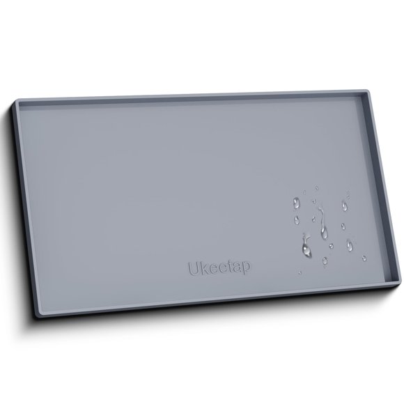 Alfombrilla para mascotas ukeetap 79 cm x 56 cm impermeable gris
