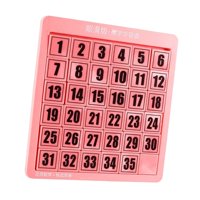 Bothyi - Rompecabezas Digitales Juguetes Matemáticas Juguetes Educativos Juego Para Entrenamiento Ejercicio Rosa 35 Cubos