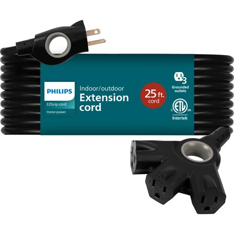 Cable De Extensión Philips Ezgrip Spc3253Zb/37-T1 25 Pies 16 Awg