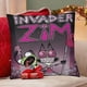 thumbnail image 4 of Invasor Zim Fundas de almohada de terciopelo con tema, regalos de funda de almohada, decoración para el hogar, cojín de lanzar, regalo de cumpleaños para fans y parejas.56*56cm., 4 of 6