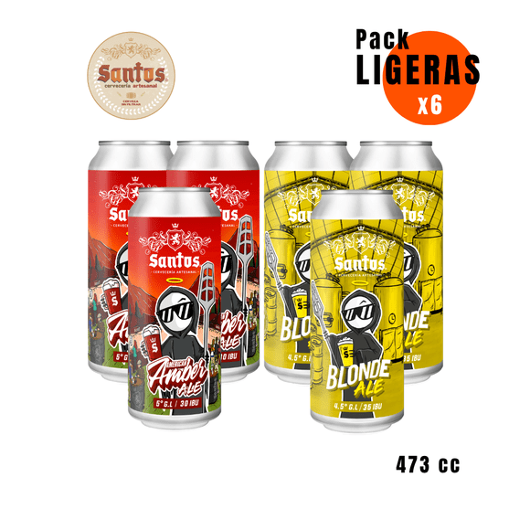 PACK 6 SANTOS Blonde-Ámbar