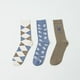 thumbnail image 3 of Calcetines Hombre Tripack Print Mix Ecru Corona, 3 of 4