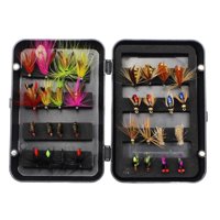 Magideal - Cebos De Pesca Con Mosca Señuelos De Pesca Con Mosca, Cebos Artificiales Cebos De Pesca Señuelos Con Ganchos Cebos Secos Para Herramientas De Pesca De Estilo D