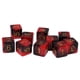 thumbnail image 3 of Paquete De 10 Dados D6 De Seis Caras De Dos Colores Para Juegos D&D TRPG, Rojo Y Negro, 3 of 4