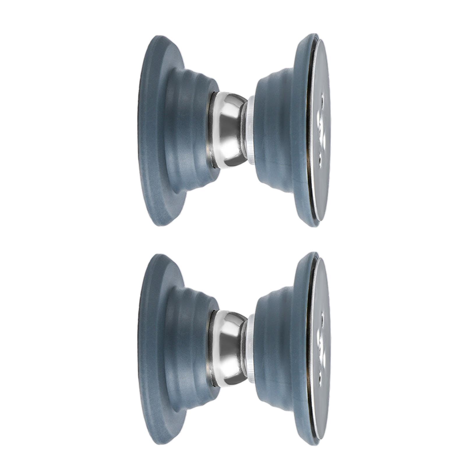 Magideal - Tope De Puerta Protector De Pared De Silicona, Potente Succión, Puerta De Equipaje Rv, Puerta De Captura Para Dormitorio, Remolque De Carga, 2 Uds. Azul