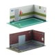 thumbnail image 2 of 2 Piezas 1:32 Estacionamiento Modelo Coche Diecast Garaje Para Diorama Estilo B, 2 of 5